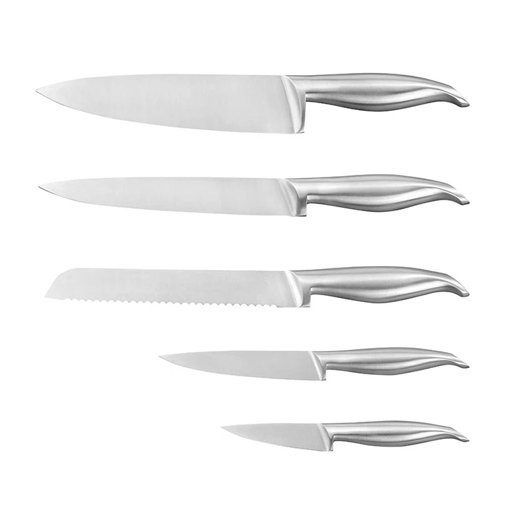 Nuovo Trend 7 Pz 430 Manico Vuoto + Lucidatura Manico In Acciaio Inox 5cr15 Giapponese Coltello Da Cucina Set 