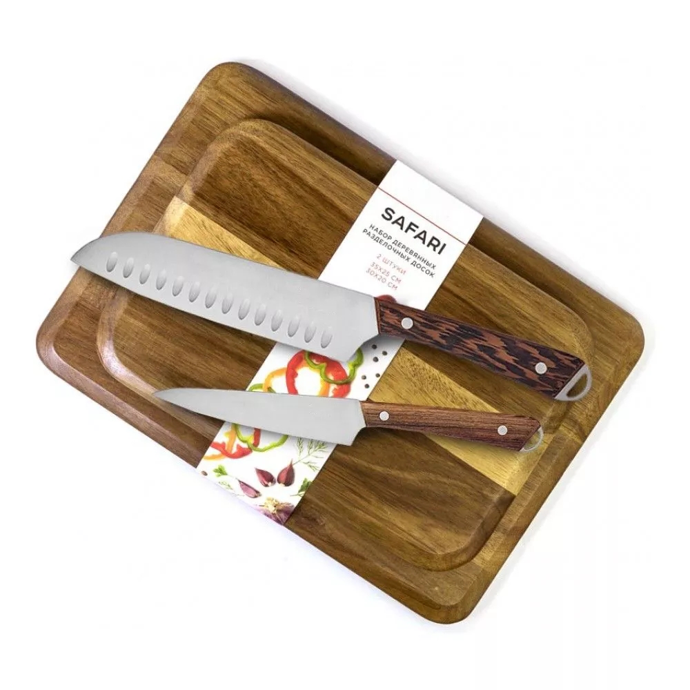 Set di coltelli da cucina con blocco di legno 7pcs Wenge Coltello della maniglia di legno con taglierina del coltello in acciaio 