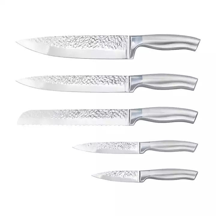 2022 Moderno e Pratico 430 Acciaio Inox Macinazione E Lucidatura Coltello Da Cucina Set Con Manico Hollow 