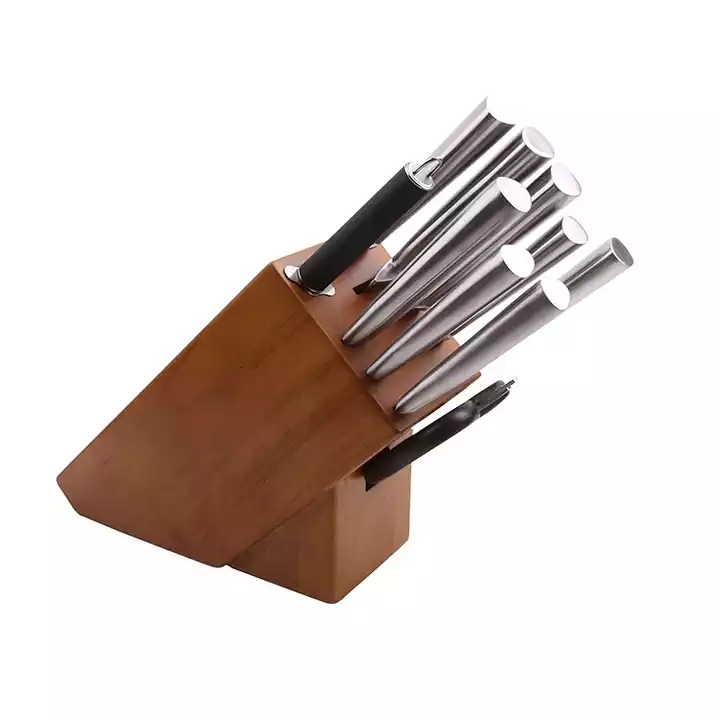 Vendita Calda di Alta Qualità 10 Pezzi Coltelli Da Cucina Acciaio Inox Chef Knife Set Con Legno Knife Block 